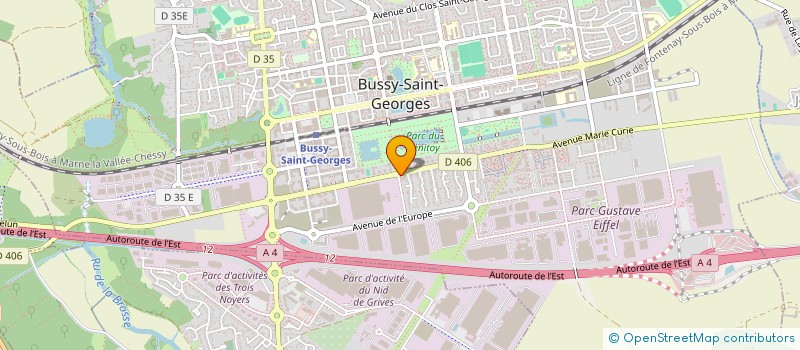 localisation de l'entreprise EXFRAME  BUSSY-SAINT-GEORGES