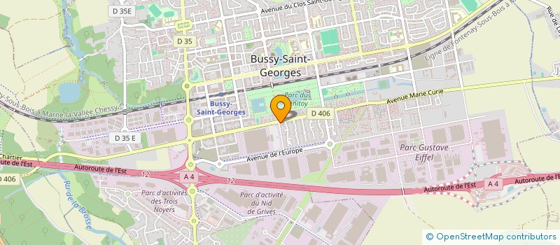 localisation de l'entreprise EXFRAME GROUP  BUSSY-SAINT-GEORGES