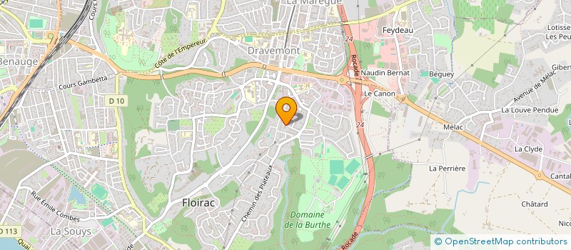 localisation de l'entreprise EXHAB à FLOIRAC
