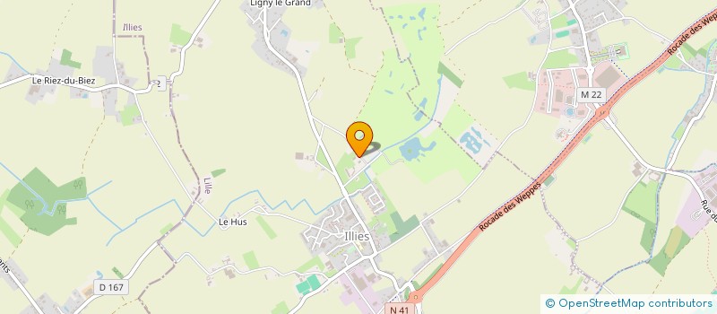 localisation de l'entreprise EXHAUNORD  ILLIES