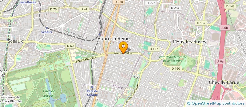 localisation de l'entreprise EXHOME à BOURG-LA-REINE