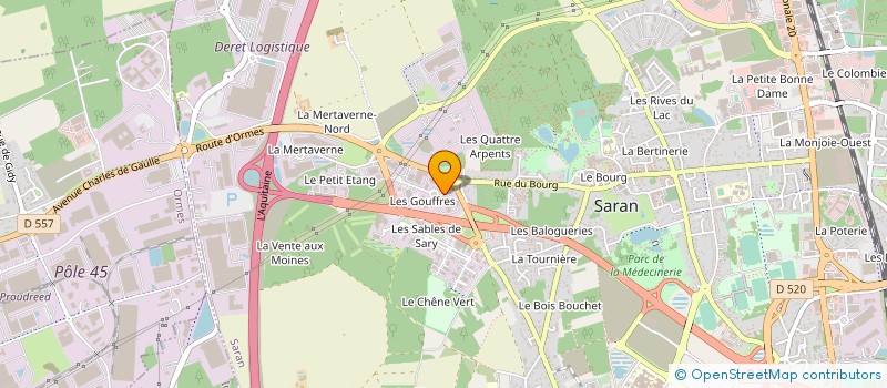 localisation de l'entreprise EXIA SERVICES à SARAN