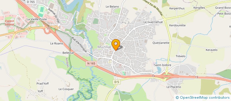 localisation de l'entreprise EXIAL OUEST à MUZILLAC