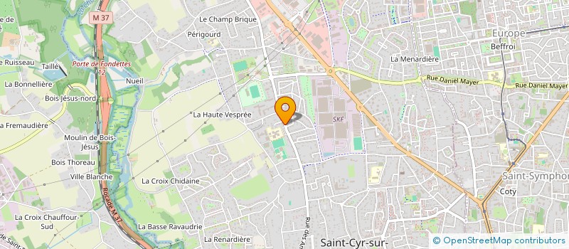 localisation de l'entreprise EXIAMO à SAINT-CYR-SUR-LOIRE
