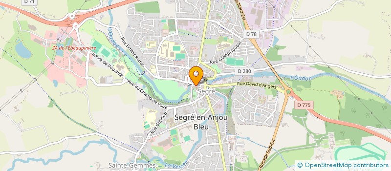 localisation de l'entreprise EXIAV  SEGRE-EN-ANJOU BLEU