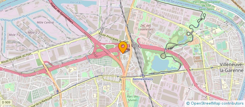localisation de l'entreprise EXIDE TECHNOLOGIES SAS à GENNEVILLIERS