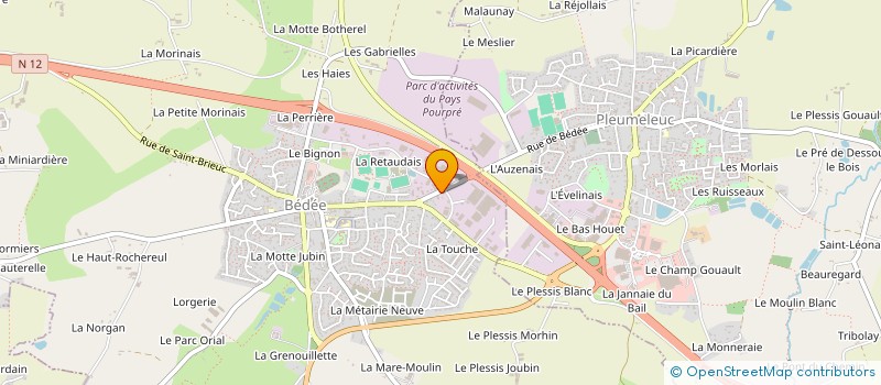 localisation de l'entreprise EXIG  BEDEE