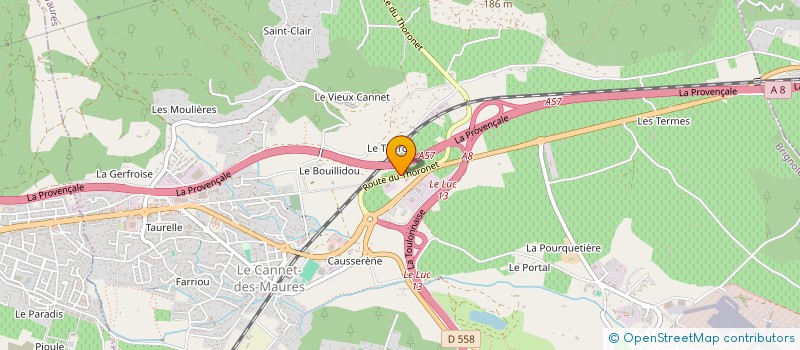 localisation de l'entreprise EXIGE 25 à LE CANNET-DES-MAURES