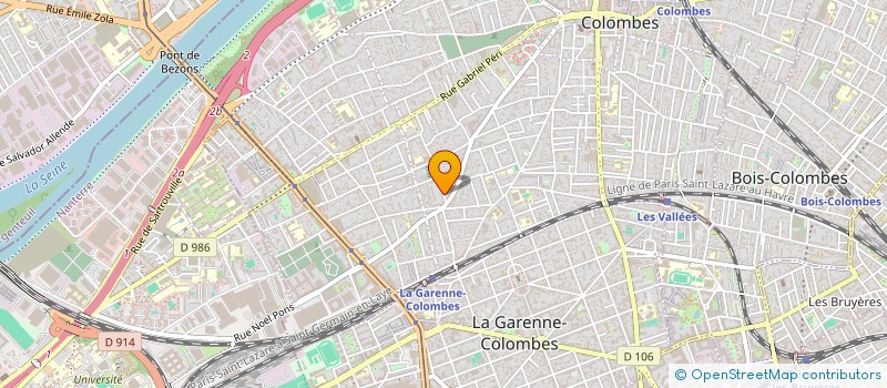 localisation de l'entreprise EXIL GLOBEFLOTTER  COLOMBES