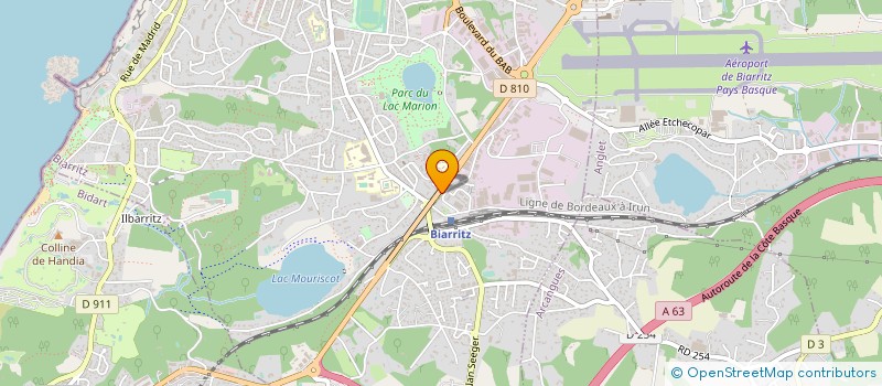 localisation de l'entreprise EXIMCO à BIARRITZ