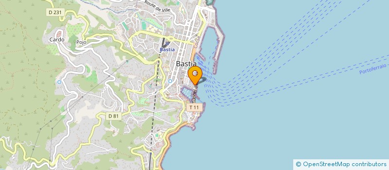 localisation de l'entreprise EXIMCO SARL à BASTIA
