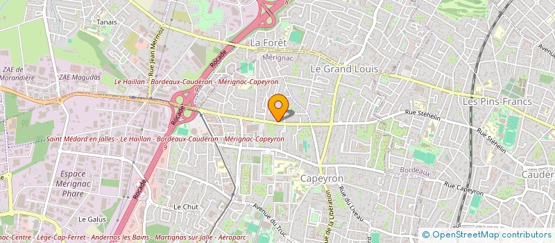 localisation de l'entreprise EXIMTER à MERIGNAC