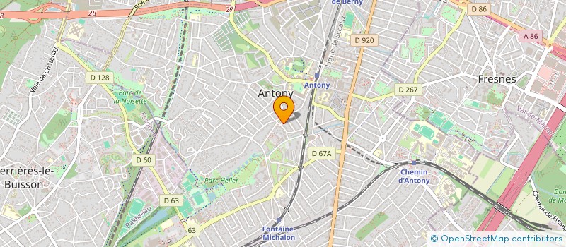 localisation de l'entreprise EXINE à ANTONY
