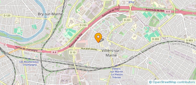 localisation de l'entreprise EXINOV  VILLIERS-SUR-MARNE