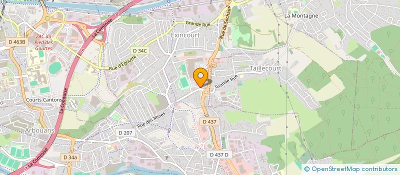 localisation de l'entreprise EXINREST à EXINCOURT