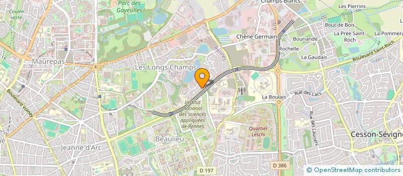 localisation de l'entreprise EXINVEST  RENNES