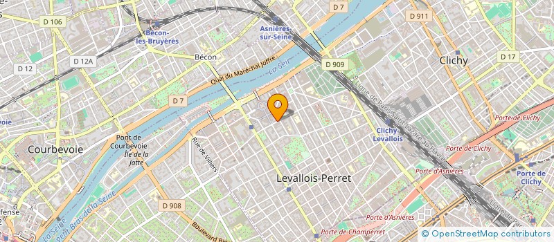 localisation de l'entreprise EXINVESTMENT à LEVALLOIS-PERRET