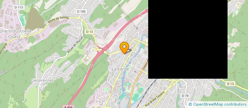 localisation de l'entreprise EXIS à OYONNAX