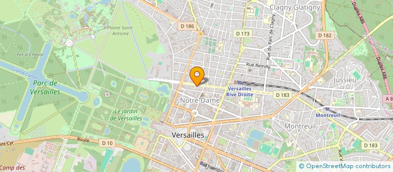 localisation de l'entreprise EXISTENCE CONSEIL à VERSAILLES