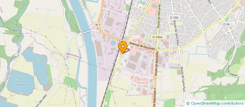 localisation de l'entreprise EXITO à MONTELIMAR
