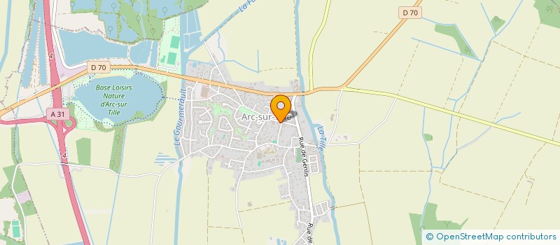 localisation de l'entreprise EXITRANS  ARC-SUR-TILLE