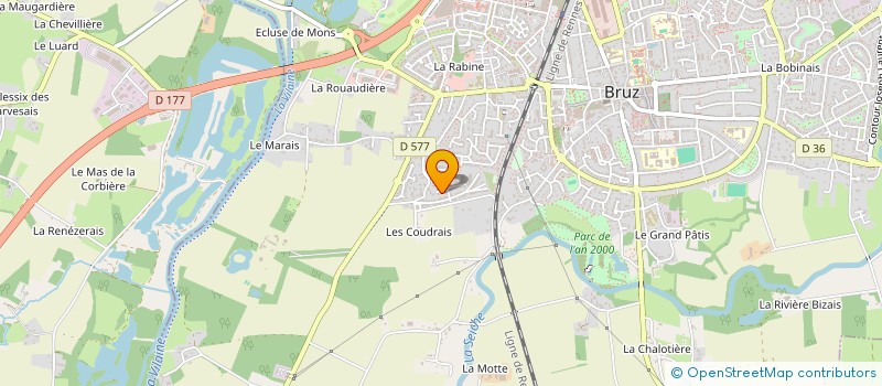 localisation de l'entreprise EXL  BRUZ