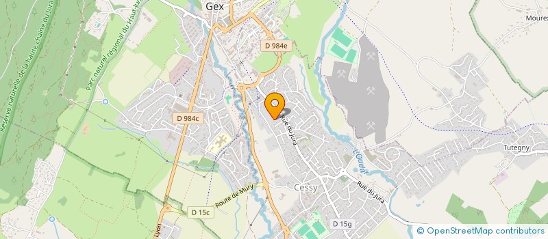 localisation de l'entreprise EXL à CESSY