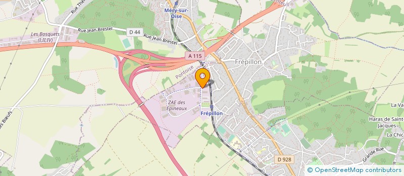 localisation de l'entreprise EXLAIR à FREPILLON