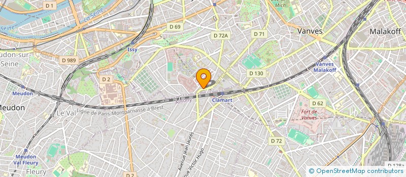 localisation de l'entreprise EXLANCE à ISSY LES MOULINEAUX
