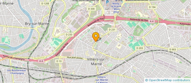 localisation de l'entreprise EXLAZZ à VILLIERS-SUR-MARNE