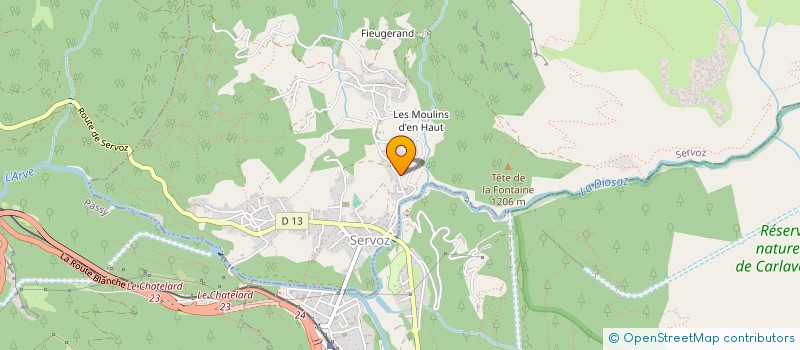 localisation de l'entreprise EXLTERRA INSTALL  SERVOZ