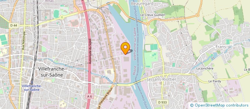 localisation de l'entreprise EXMARE SA à VILLEFRANCHE-SUR-SAONE