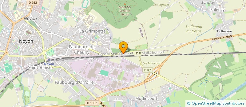 localisation de l'entreprise EXMERA à NOYON