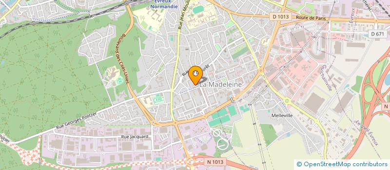 localisation de l'entreprise EXO 27 à EVREUX