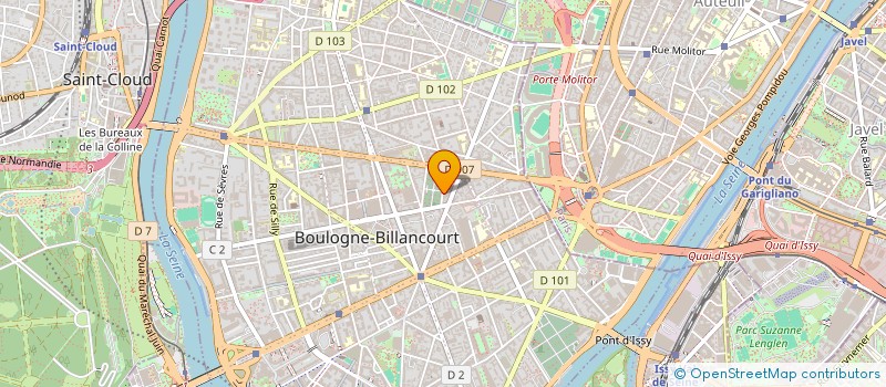 localisation de l'entreprise EXO  BOULOGNE-BILLANCOURT