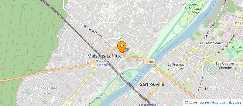 localisation de l'entreprise EXO . 78 à MAISONS-LAFFITTE