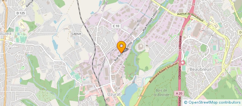 localisation de l'entreprise EXO 87 à LIMOGES