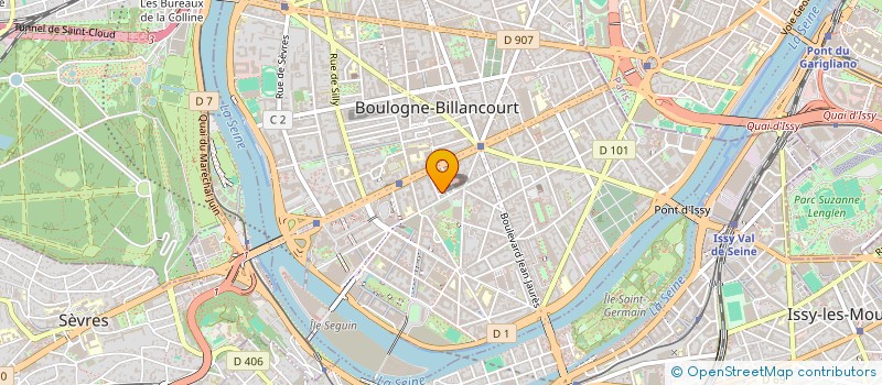 localisation de l'entreprise EXO à BOULOGNE-BILLANCOURT