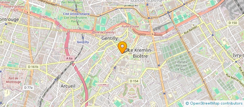 localisation de l'entreprise EXO BAT  GENTILLY