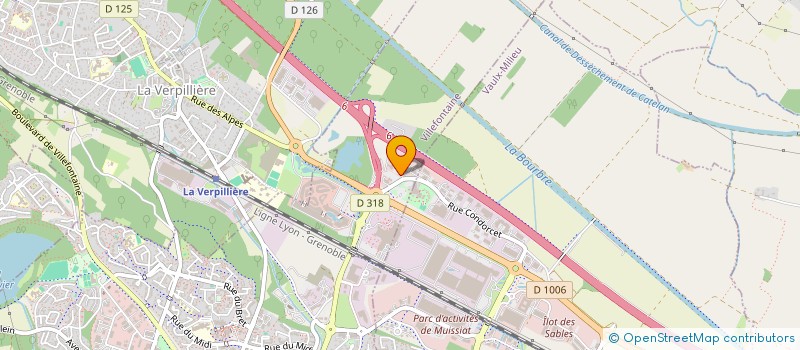 localisation de l'entreprise EXO CARS  VAULX-MILIEU