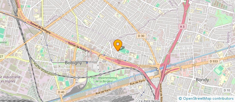 localisation de l'entreprise EXO DIFFUSION à BOBIGNY
