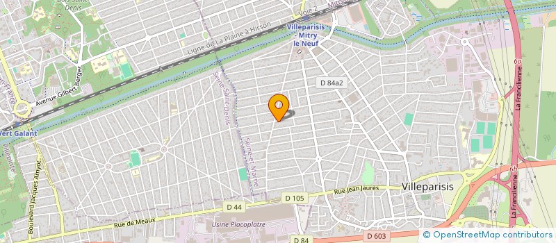 localisation de l'entreprise EXO GEL à VILLEPARISIS