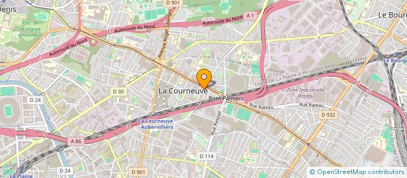localisation de l'entreprise EXO KING à LA COURNEUVE