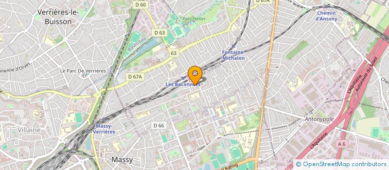 localisation de l'entreprise EXO LES BACONNETS à ANTONY