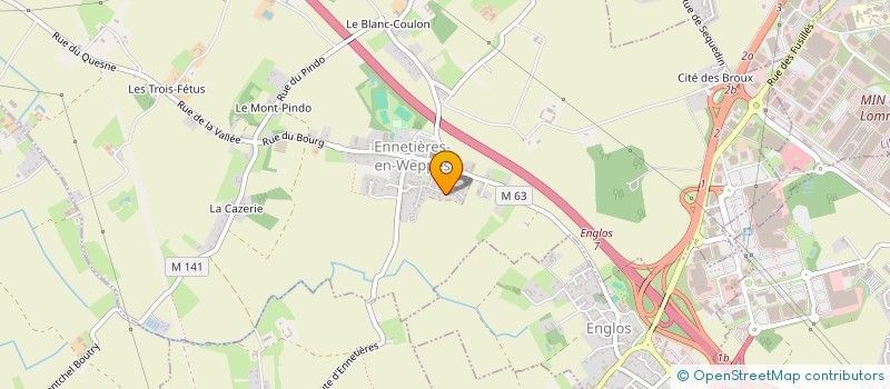 localisation de l'entreprise EXO'MOUV à ENNETIERES-EN-WEPPES
