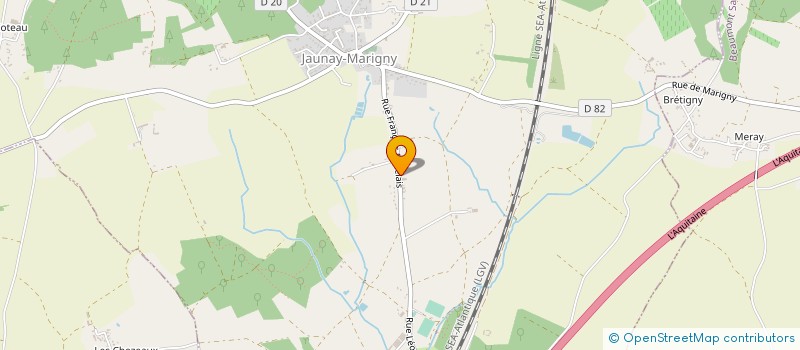 localisation de l'entreprise EXO-NUTS  JAUNAY-MARIGNY