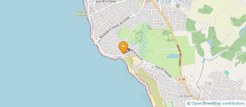 localisation de l'entreprise EXO SARL  BRETIGNOLLES-SUR-MER