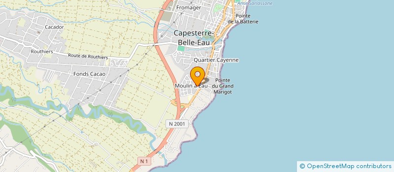 localisation de l'entreprise EXO SAVEURS à CAPESTERRE-BELLE-EAU