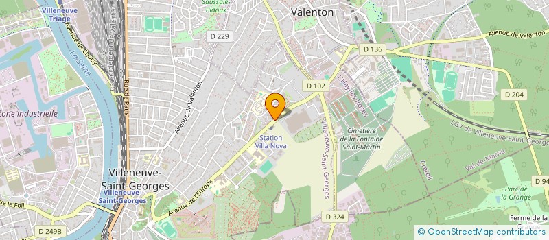 localisation de l'entreprise EXO SERVICES à VILLENEUVE-SAINT-GEORGES