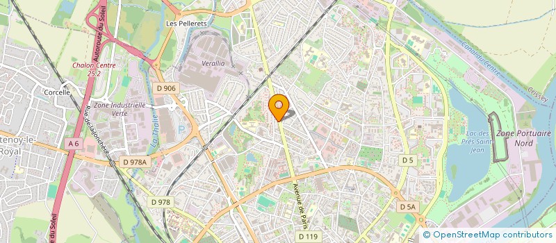 localisation de l'entreprise EXO SHOP SARL à CHALON-SUR-SAONE